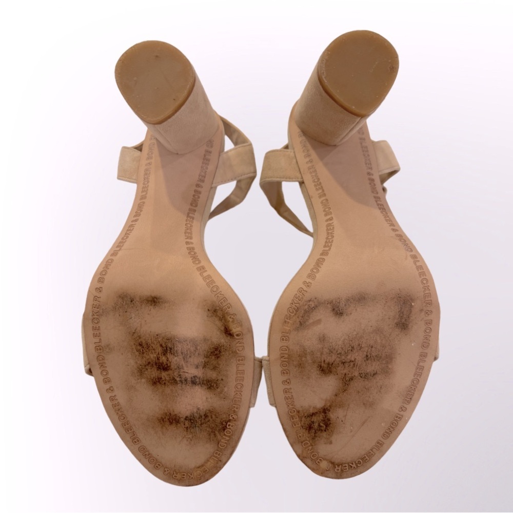 Bleeker and Bond Tan Suede Heels Size 9.5 - Picture 4 of 4